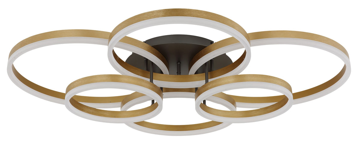 Екстра голям черен алуминиев LED ceiling lamp – изображение 1