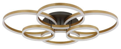 Екстра голям черен алуминиев LED ceiling lamp – изображение 1