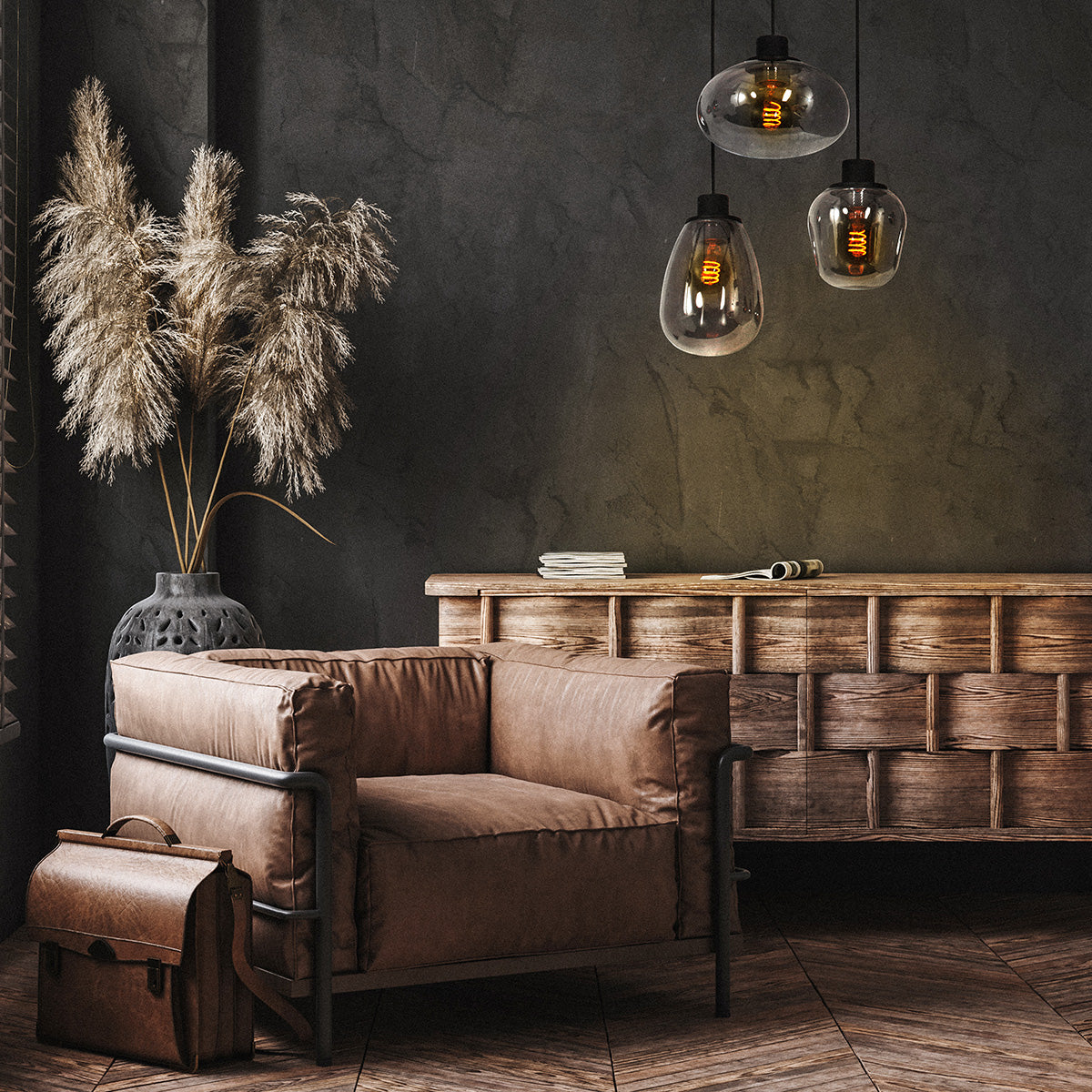 moderne-glazen-zwarte-metalen-hanglamp-steinhauer-reflexion-variant-image2