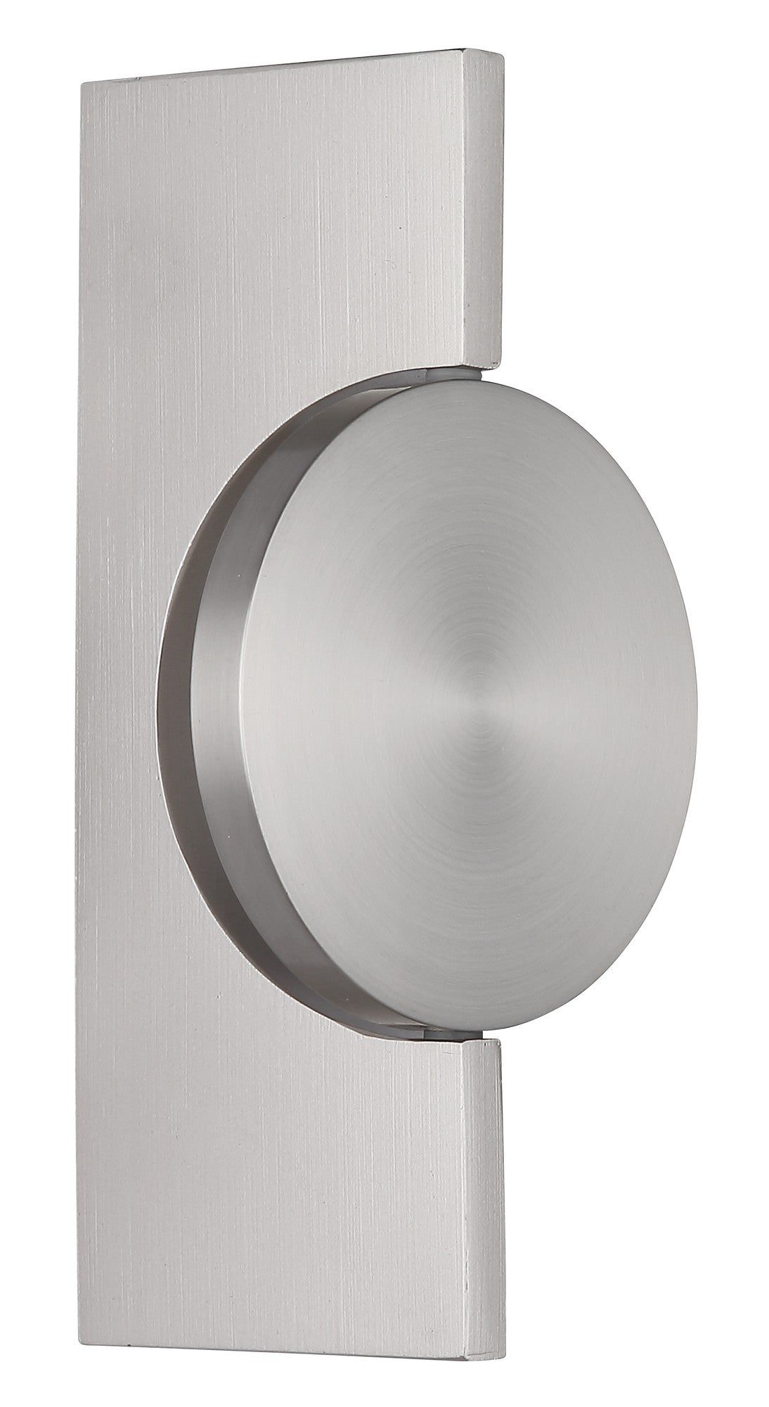 Piccola lampada da parete a LED in metallo color nichel – immagine 1