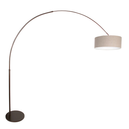cacao-booglamp-met-grijs-linnen-kap-steinhauer-sparkled-light-main-image
