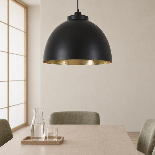 Gold and Black Pendant Light Kylie | Light & Living – lifestyle image