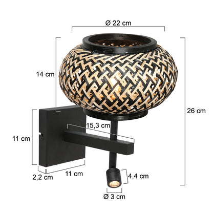 zwarte-wandlamp-met-bamboekap-en-leeslicht-steinhauer-stang-variant-image7
