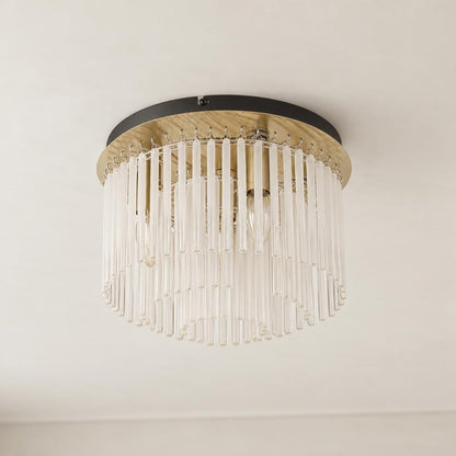GORLEY Gold Glass Ceiling Light – lifestyle image