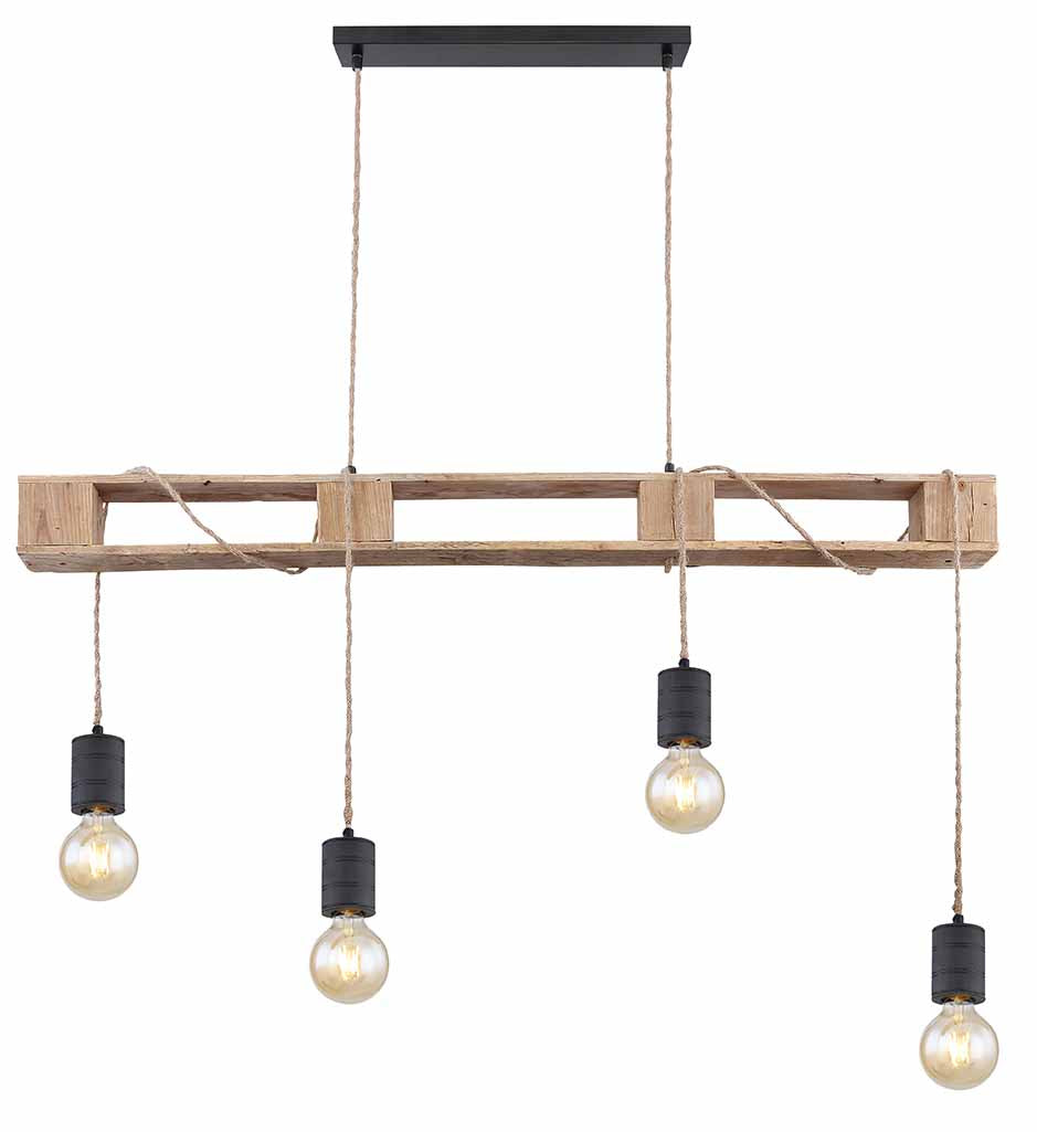 4-lichts-naturel-zwarte-hanglamp-hout-metaal-globo-joelle-variant-image1