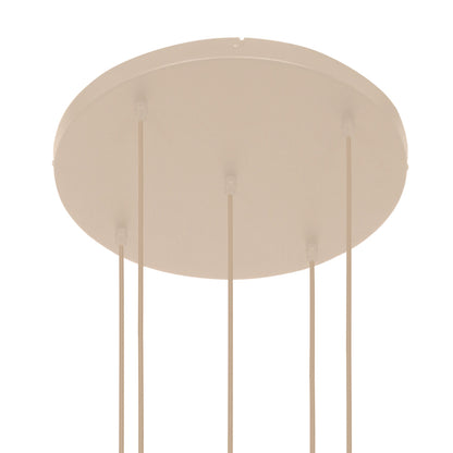 Lampadario Bollique Steinhauer a 5 luci color crema – immagine 6