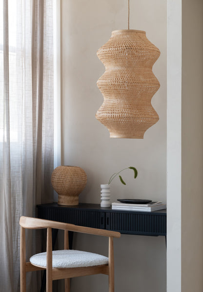 Lampada a sospensione in bambù color naturale senza tempo GOOD&MOJO Barbados – immagine 6