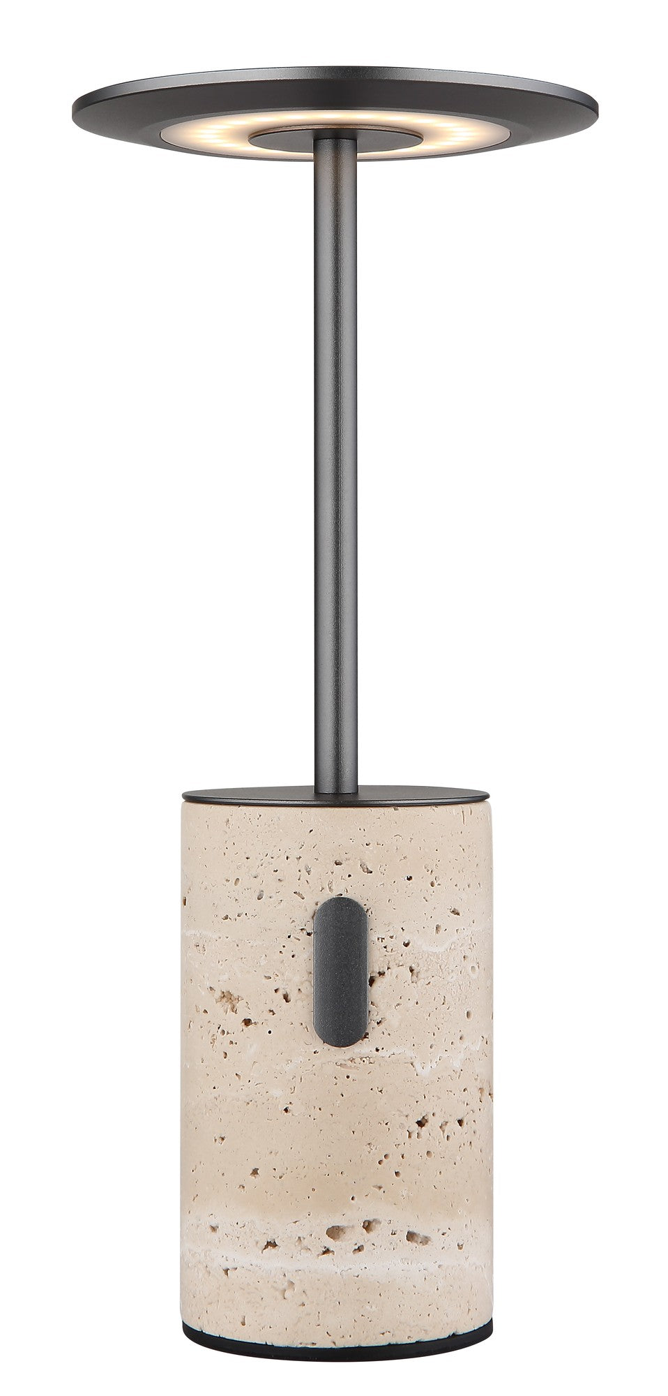 Lampada da tavolo LED in travertino grigio di medie dimensioni – immagine 6