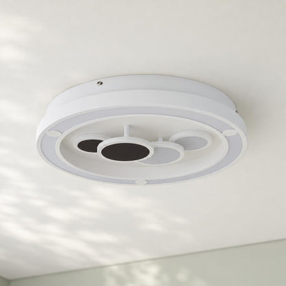 Obolg Kolli ronde LED-plafondlamp wit Ø48 cm – sfeerbeeld
