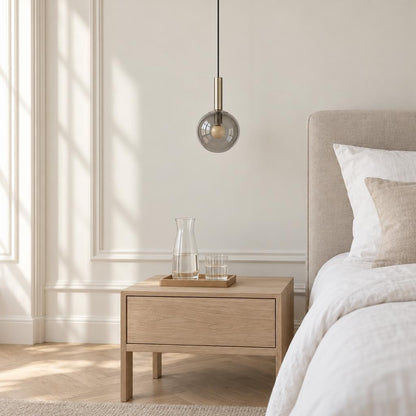 Rūdytos stiklo ir šiltos šviesos dimmable Stalen pakabukas lampas Steinhauer Volari – interjero nuotrauka