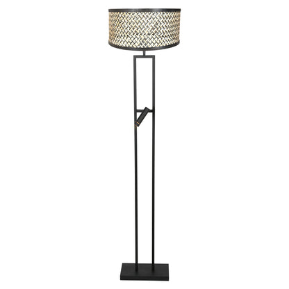 vloerlamp-met-zwart-beige-bamboe-kap-en-leeslicht-steinhauer-stang-variant-image1