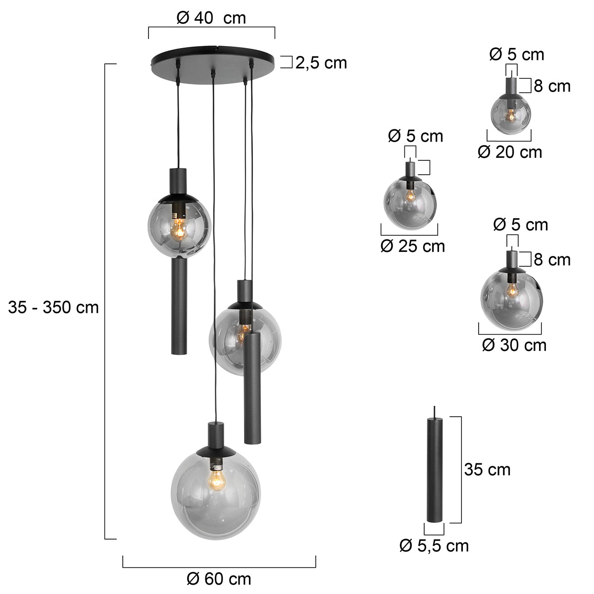 hanglamp-5-lichts-verticaal-glasbollen-kokers-zwart-steinhauer-bollique-led-variant-image7