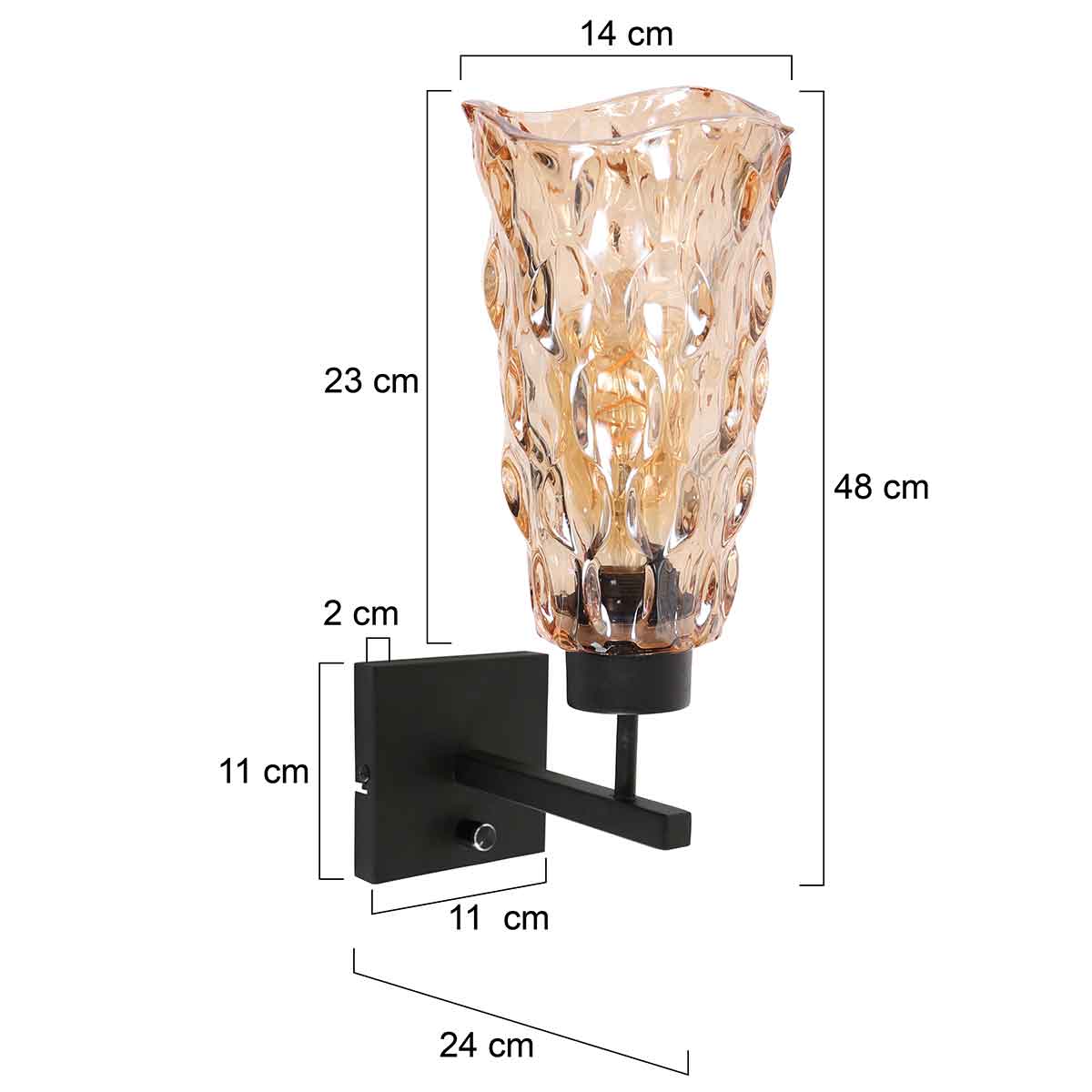 zwarte-retro-wandlamp-amberkleurige-glaskelk-steinhauer-stang-variant-image7