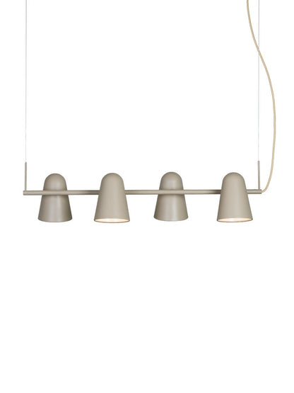 Lampada a sospensione a 3 luci di metallo color sabbia Sfeervol It's About RoMi Salamanca – immagine 2