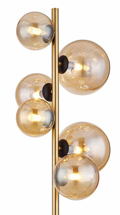 verticale-6-amberglasbol-vloerlamp-zwart-messing-globo-riha-variant-image1
