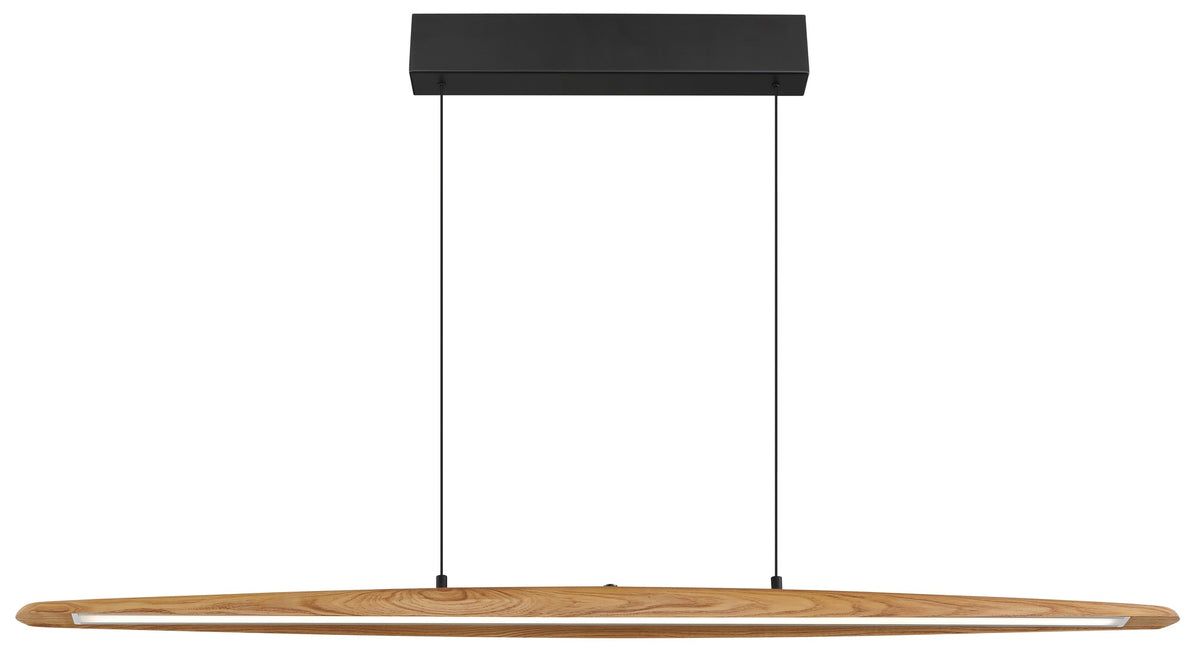 Lampa suspendată din metal negru cu LED-uri, plină de caracter – imaginea 2