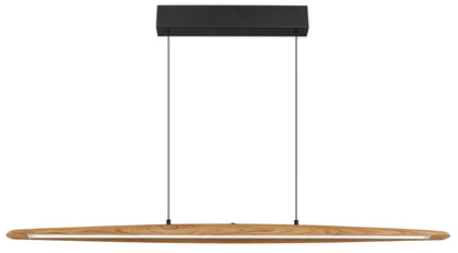 Lampa suspendată din metal negru cu LED-uri, plină de caracter – imaginea 2