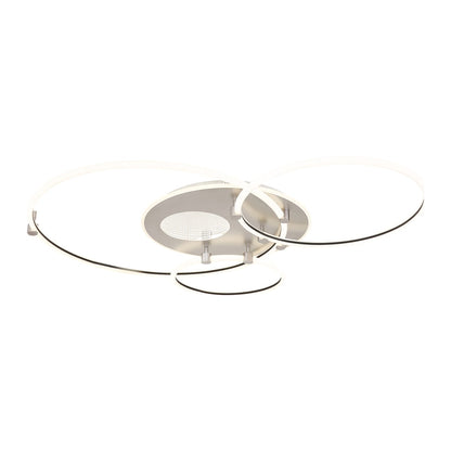 Lampadario LED in metallo bianco raffinato