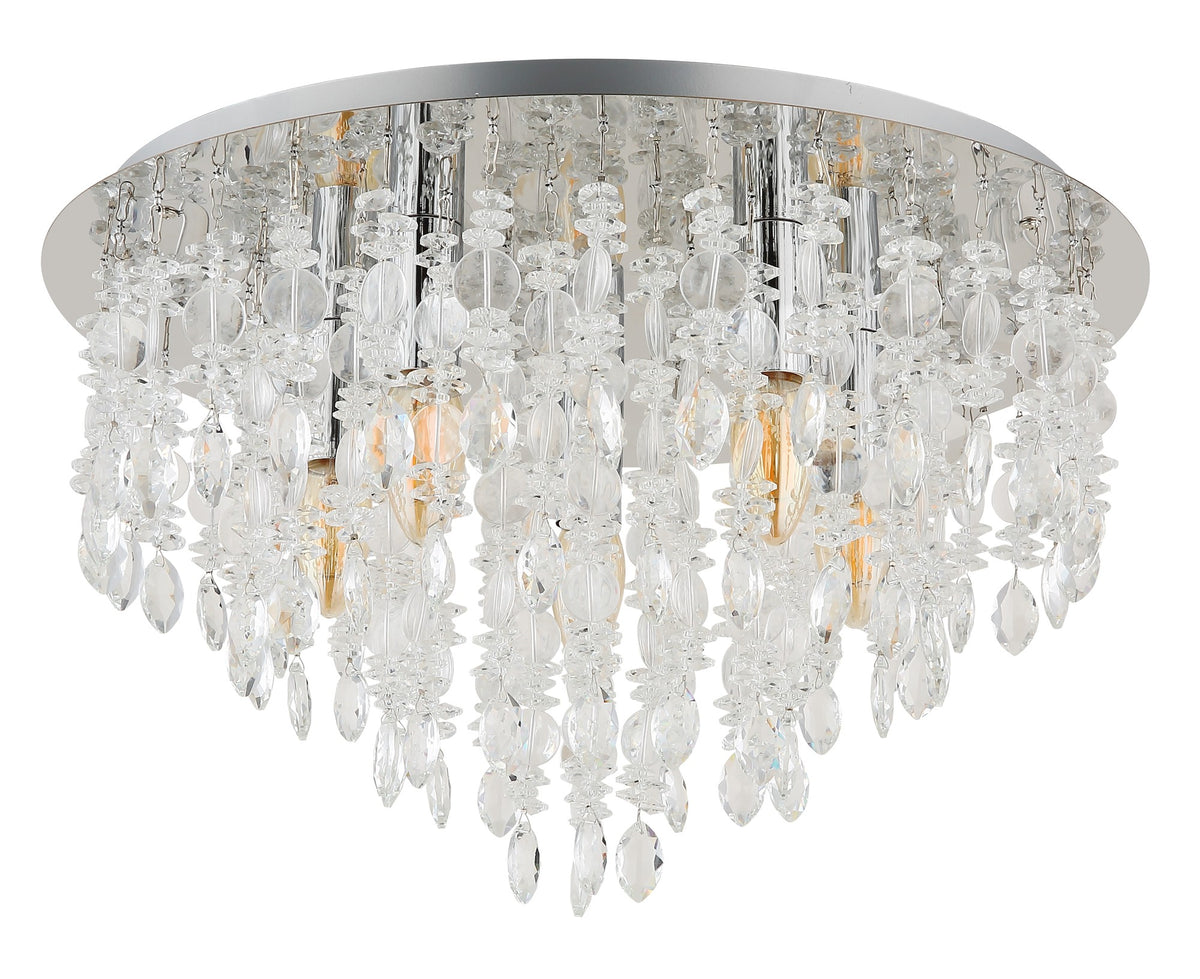 Lustre metálico cromado de 5 lâmpadas – imagem 1
