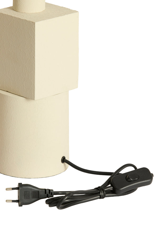 Piccolo piede in metallo color crema Light & Living Viviane – immagine 2