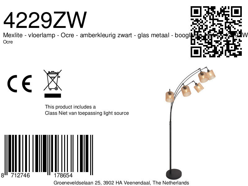 zwarte-boogvloerlamp-met-vijf-amberkleurige-ribbelglazen-mexlite-ocre-variant-image8a
