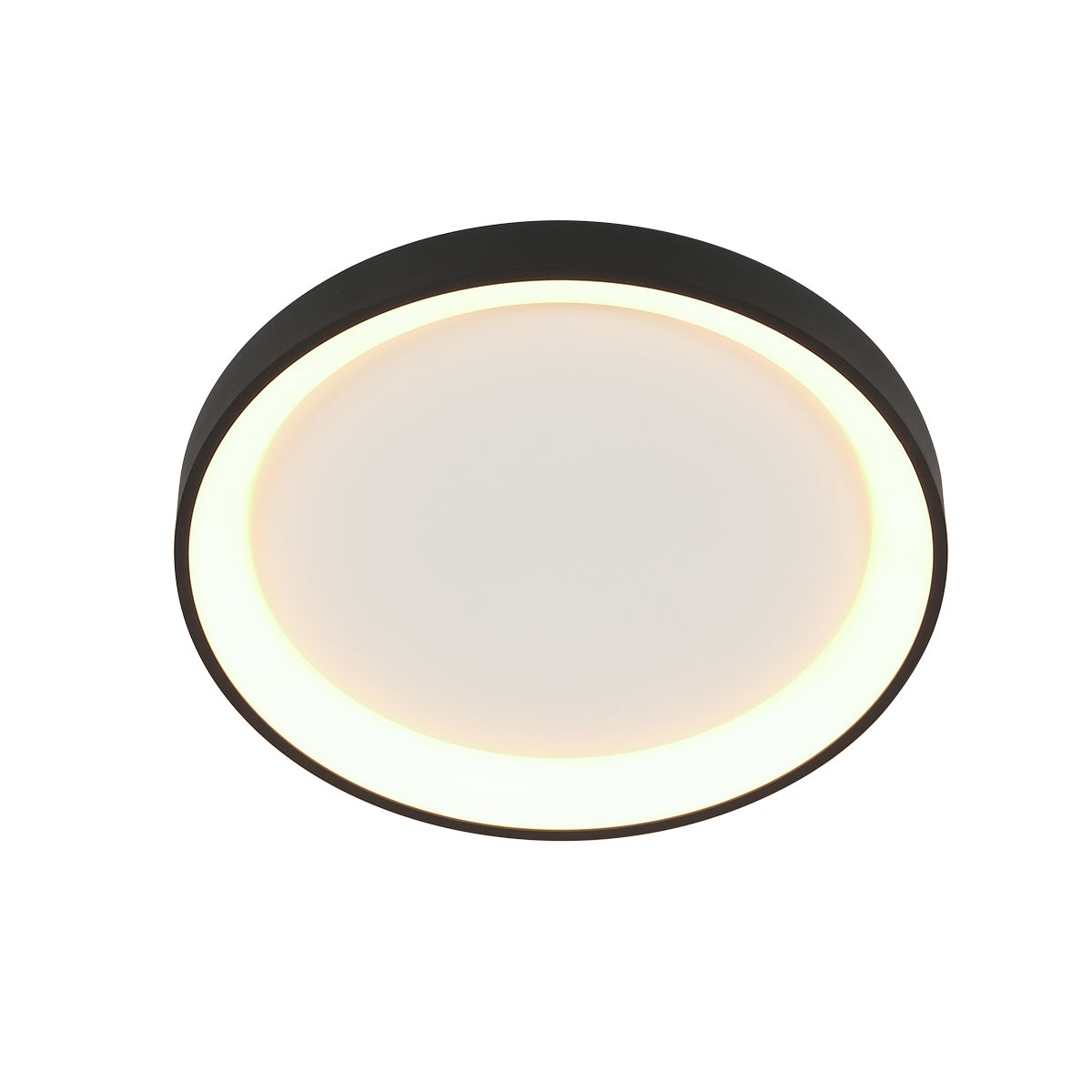 Rund svartvit LED-taklampa Steinhauer Ringlede – bild 10