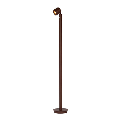 Bordeauxrode aluminium vloerlamp met spotkop It's About RoMi Milan