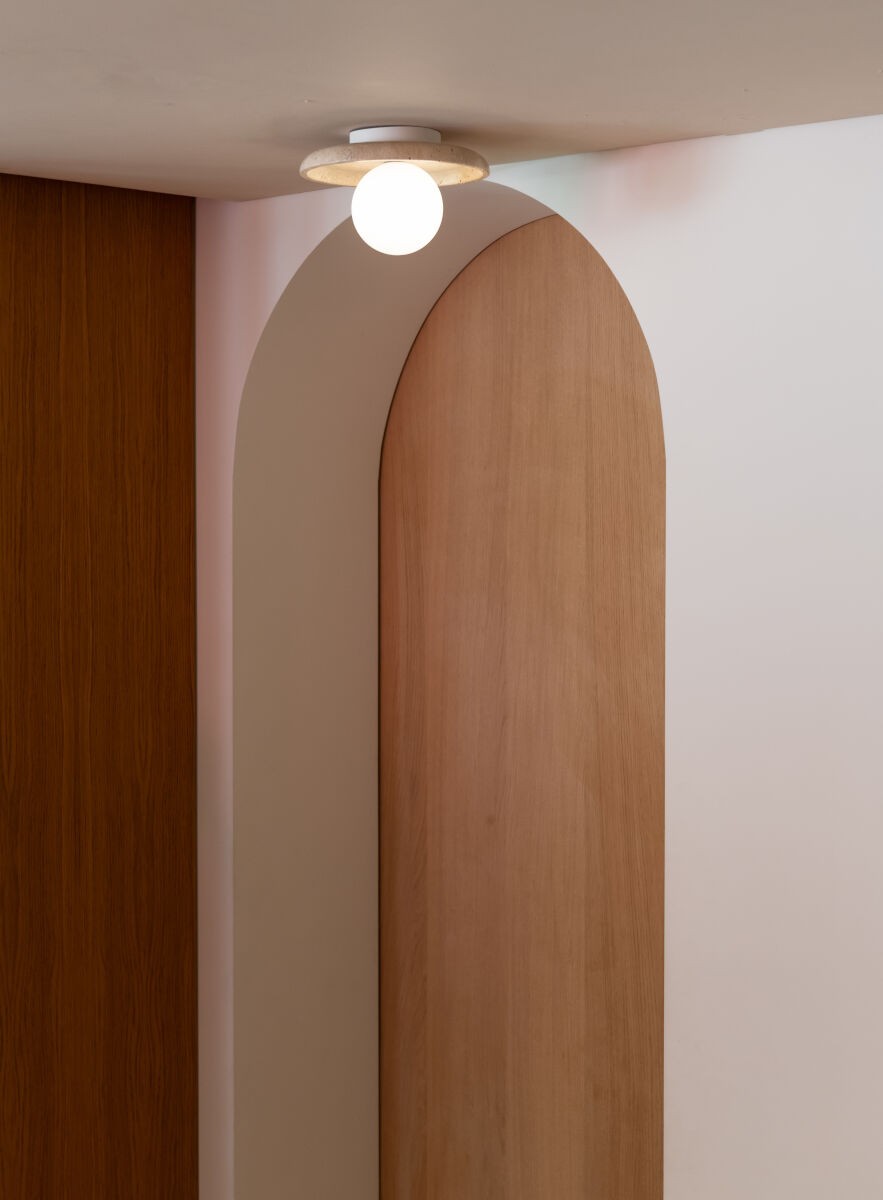 Suur valge travertiinist laelamp It's About RoMi Tivoli – pilt 5