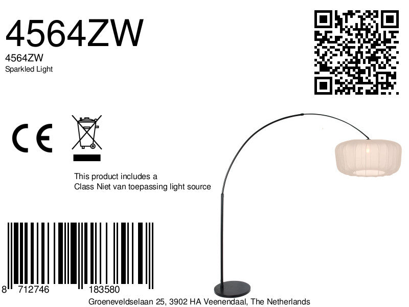 zwarte-booglamp-met-cremekleurige-kap-steinhauer-sparkled-light-variant-image8a