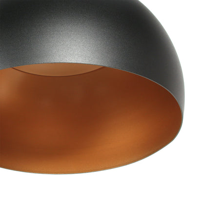 Steinhauer Globe Black fekete függőlámpa arany belsővel – 6. kép