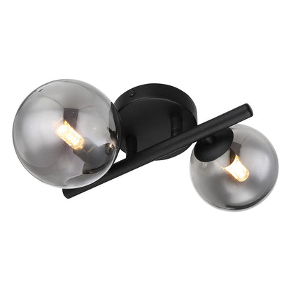 ronde-wandlamp-zwart-2-rookglasbol-globo-riha-main-image