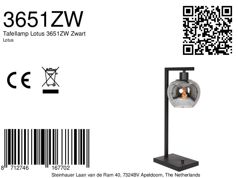 moderne-tafellamp-zwart-steinhauer-lotus-variant-image8a