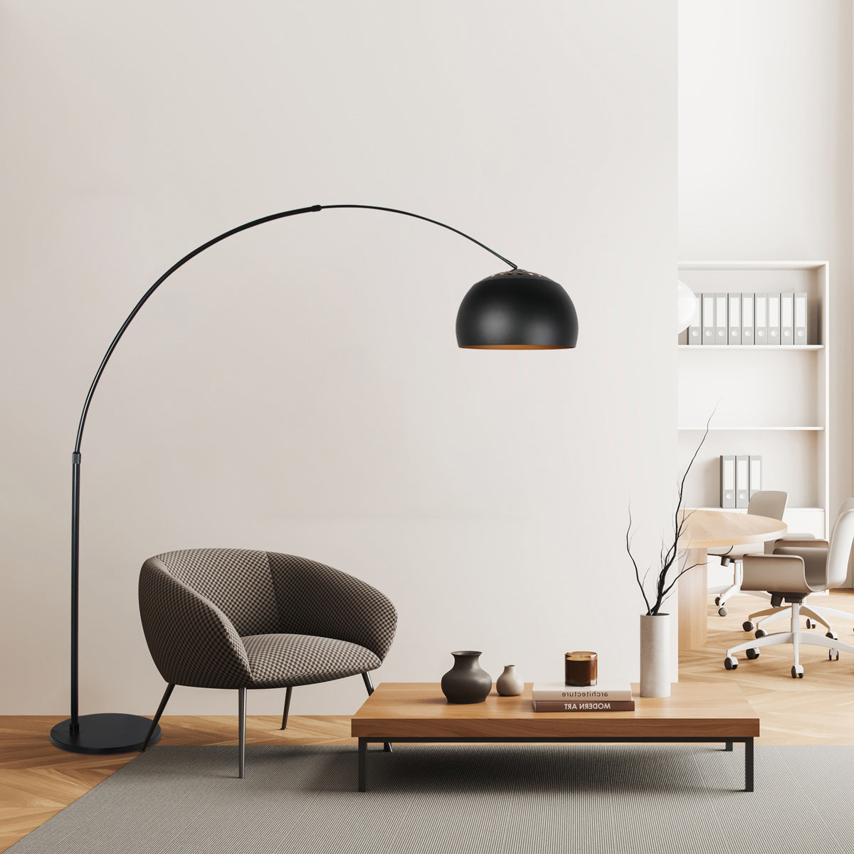 Steinhauer Globe Black fekete-arany ívlámpa – 2. kép
