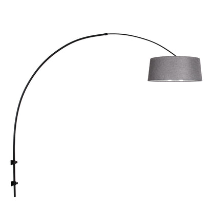 zwarte-boog-wandlamp-met-rustige-grijze-kap-steinhauer-sparkled-light-main-image