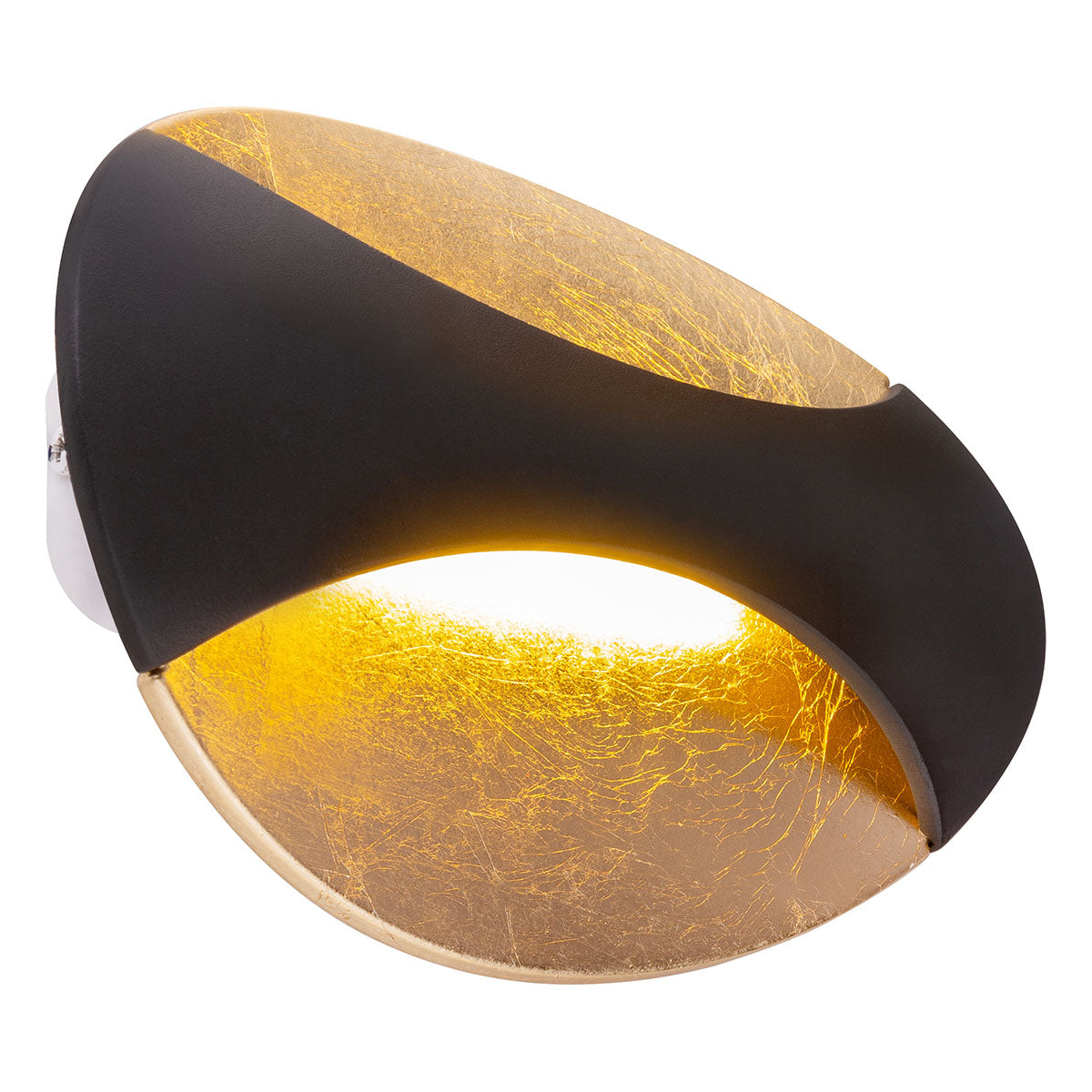ovale-gebogen-wandlamp-zwart-goudgevoerd-globo-alexandra-main-image