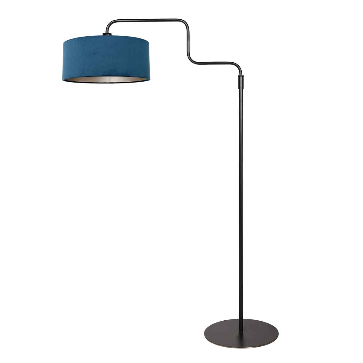 Steinhauer Bloeba Blue Velvet Floor Lamp – image 1