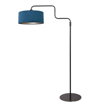 Steinhauer Bloeba Blue Velvet Floor Lamp – image 1