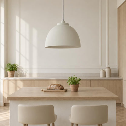 Kuppelformet pendel i naturel – Light & Living Kylie – stemningsbillede