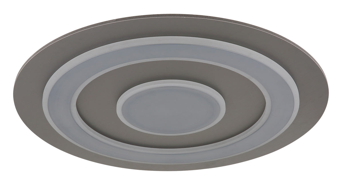 Grande lâmpada de teto LED de plástico na cor antracite – imagem 1