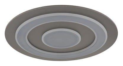 Grande lâmpada de teto LED de plástico na cor antracite – imagem 1