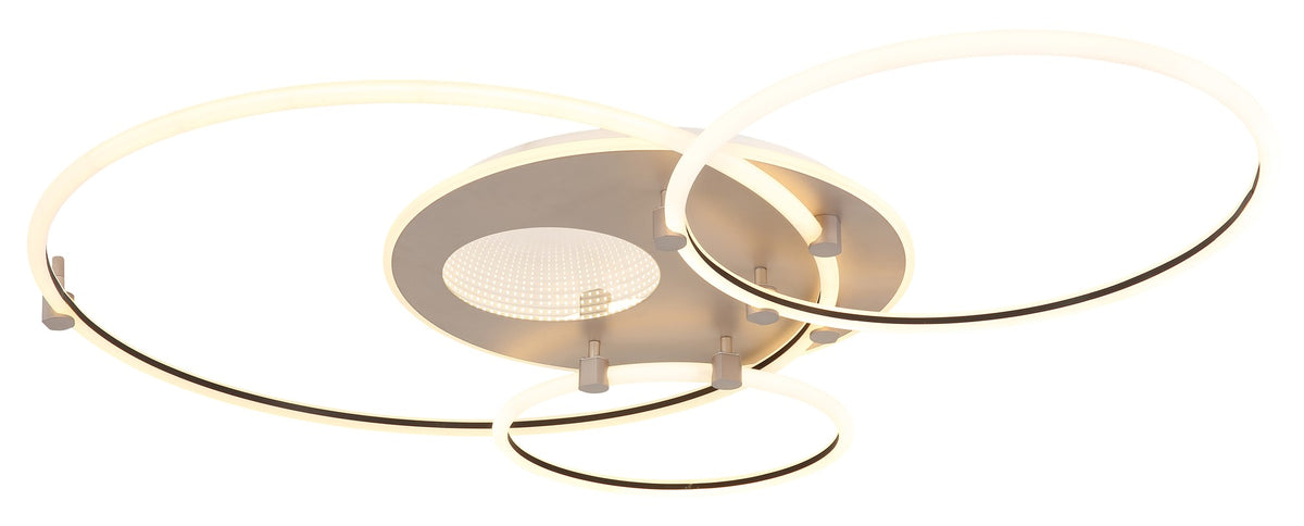 Luz de teto LED metálica branca estilosa – imagem 6