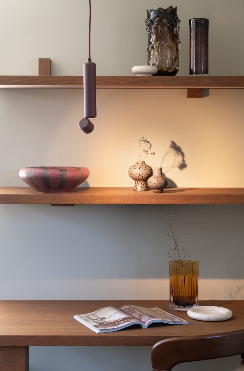 Bordeauxrode aluminium hanglamp met richtbare spot It's About RoMi Milan – afbeelding 8