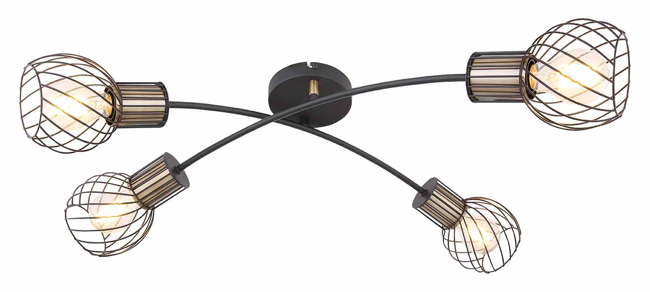 4-lichts-rasterkap-plafondlamp-zwart-goud-globo-argusto-variant-image1