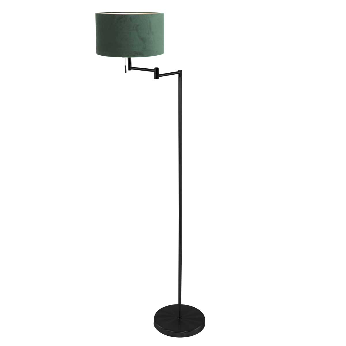zwarte-moderne-vloerlamp-met-groene-lampenkap-mexlite-bella-variant-image1