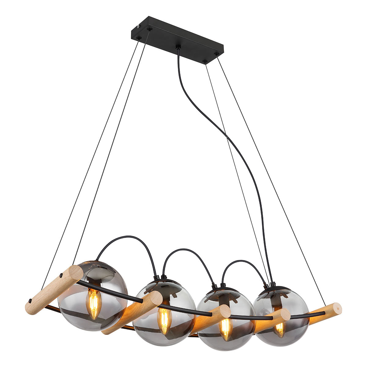 hanglamp-modern-zwart-metaal-hout-globo-leona-main-image