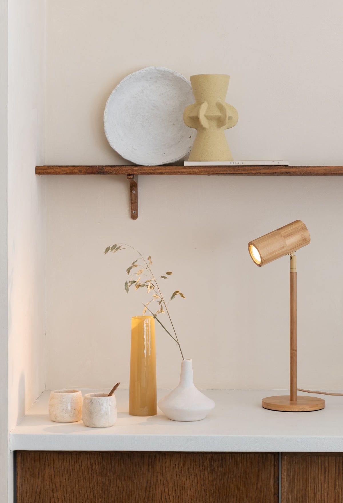 Lampada da tavolo in bambù naturale grande GOOD&MOJO Java – immagine 1