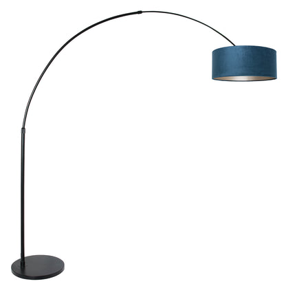 gebogen-vloerlamp-met-blauwe-kap-steinhauer-sparkled-light-main-image