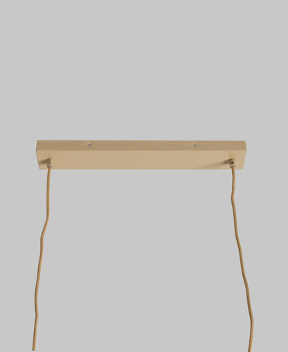 Lustre de 4 luzes em vidro bege refinado It's About RoMi Copenhagen – desenho com dimensões
