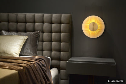 Lampada da parete LED in vetro color ottone affascinante – immagine 6