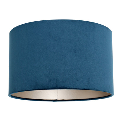 moderne-blauwe-velours-lampenkap-steinhauer-2-main-image